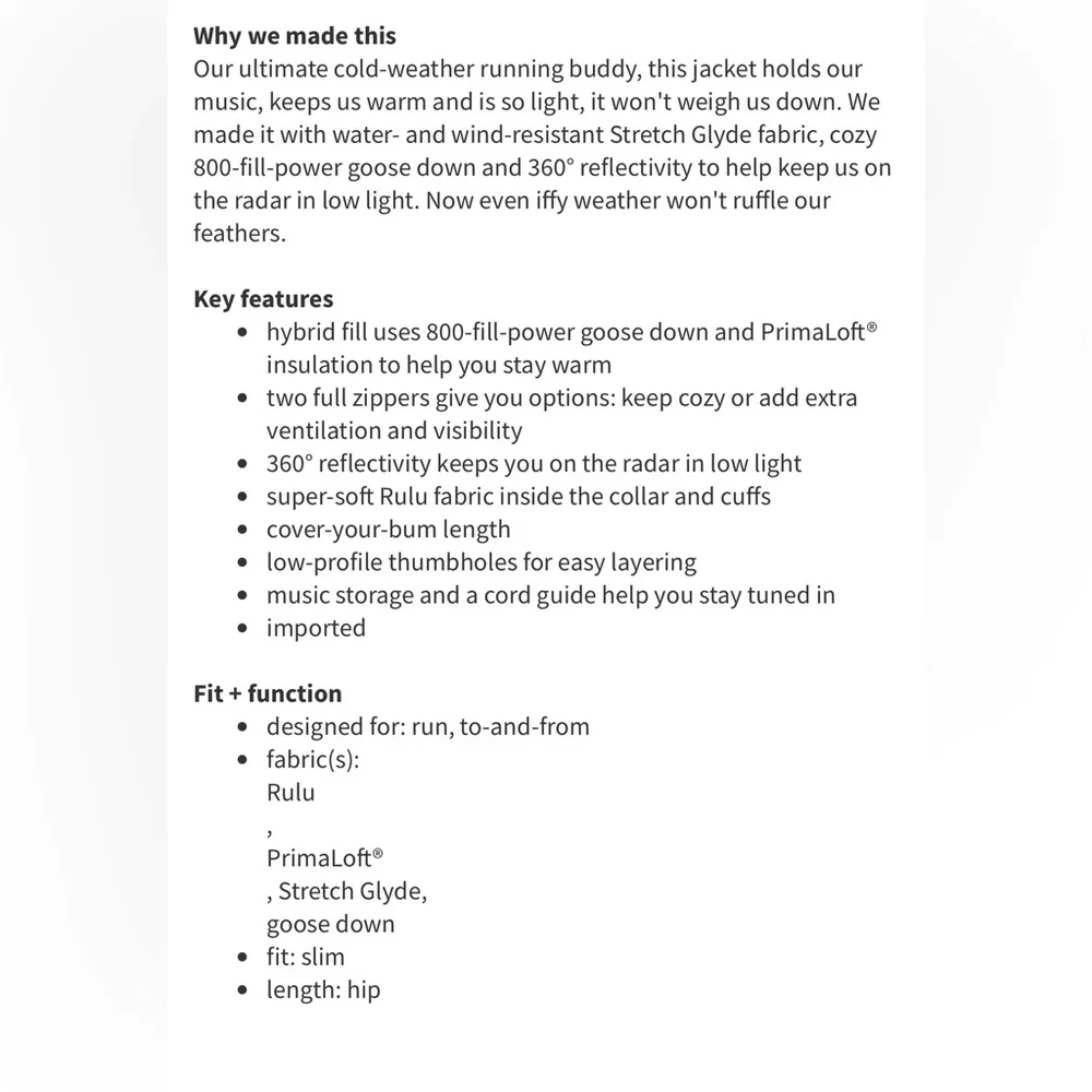 Lululemon Fluffed Up Jacket  Black EUC - Picture 7 of 12